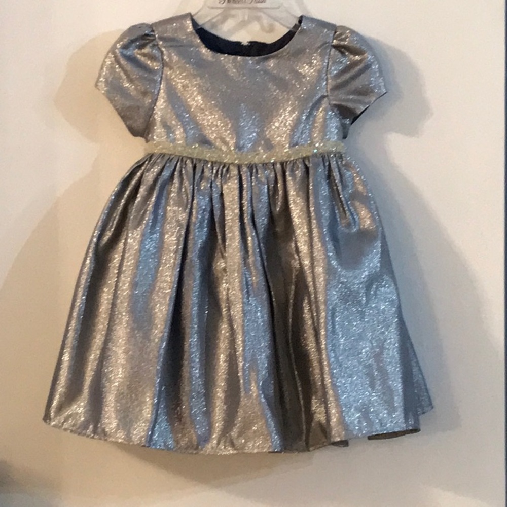 Silver sparkling formal dress